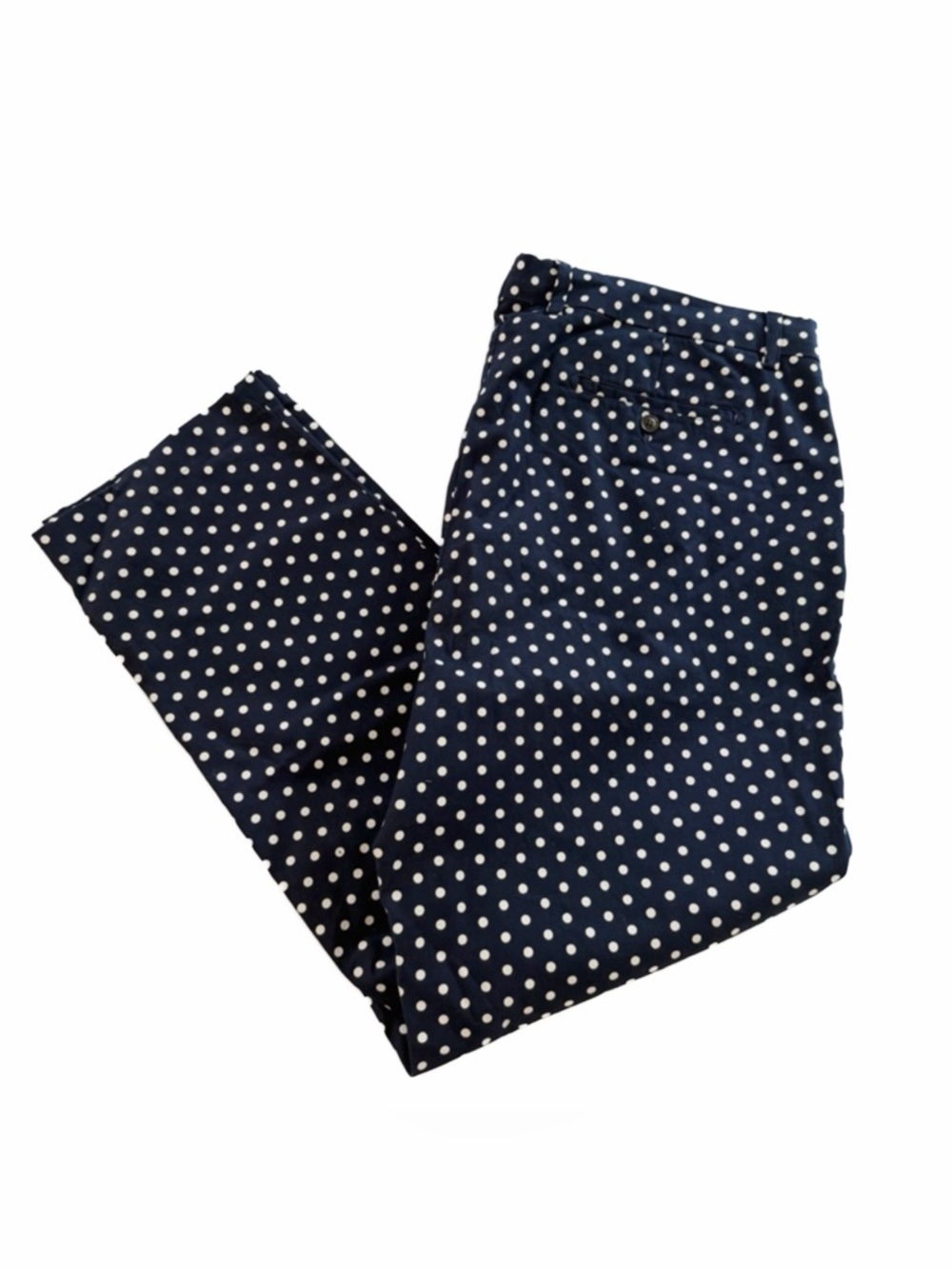 Vineyard Vines Pants Mens 40 x 30 Kentucky Derby Navy Polka Dot Chino Slacks - Picture 3 of 8